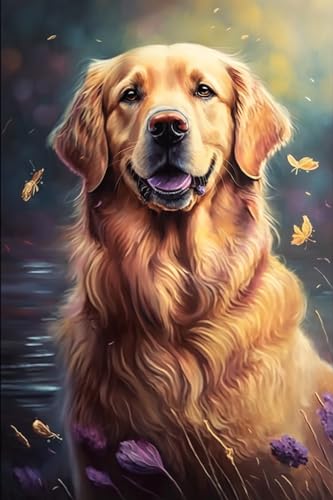 Puzzle für Erwachsene 500 Teile, Großes Puzzle Familienspiel Erwachsene Dekompression Geschenk für DIY Intellektives Lernspiel Geschenk (Lächelndes Golden Retriever Puzzle) von Hothostl
