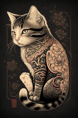 Puzzles für Erwachsene, 1000 Teile, Tattoo-Katzen-Holzpuzzle – großes pädagogisches Puzzle-Kunstwerk für Erwachsene – herausfordernde und lustige Aktivität – Heimdekoration Geschenke Puzzles für Erwachsene, 1000 Teile, Tattoo-Katzen-Holzpuzzle – großes pädagogisches Puzzle-Kunstwerk für Erwachsene – herausfordernde und lustige Aktivität – Heimdekoration Geschenke von Hothostl