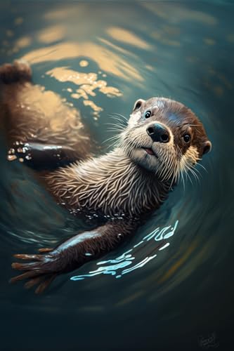 Schwimmotter Puzzle - 500 Teile Erwachsenenpuzzle mit atemberaubenden Kunstwerken - für dauerhaften Spaß und Präsentation - Herausfordernde Gehirnübung für Puzzle-Liebhaber Schwimmotter Puzzle - 500 Teile Erwachsenenpuzzle mit atemberaubenden Kunstwerken - für dauerhaften Spaß und Präsentation - Herausfordernde Gehirnübung für Puzzle-Liebhaber von Hothostl