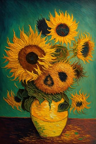 Sonnenblumen-Puzzle mit abstrakten Malereien, 1000-teiliges Puzzle für Erwachsene, herausforderndes Puzzle, 500 Teile, fertige Größe ist 29,5 x 50 cm Sonnenblumen-Puzzle mit abstrakten Malereien, 1000-teiliges Puzzle für Erwachsene, herausforderndes Puzzle, 500 Teile, fertige Größe ist 29,5 x 50 cm von Hothostl