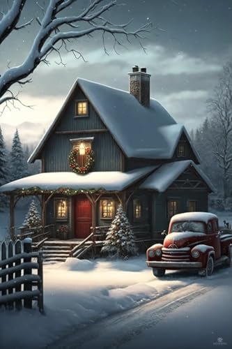 Weihnachtliches Schneehaus, 1000 Teile Holzpuzzle für Erwachsene, einzigartig geformte Teile mit robuster Holzkonstruktion, perfekt für Geburtstagsgeschenke und Familiengeschenke Weihnachtliches Schneehaus, 1000 Teile Holzpuzzle für Erwachsene, einzigartig geformte Teile mit robuster Holzkonstruktion, perfekt für Geburtstagsgeschenke und Familiengeschenke von Hothostl