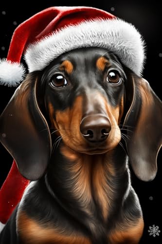 Weihnachtspuzzles Dackel für Erwachsene 1000 Teile - Romantische Holzpuzzles, tolles Spielzeug für Kinder & Heimdekoration von Hothostl