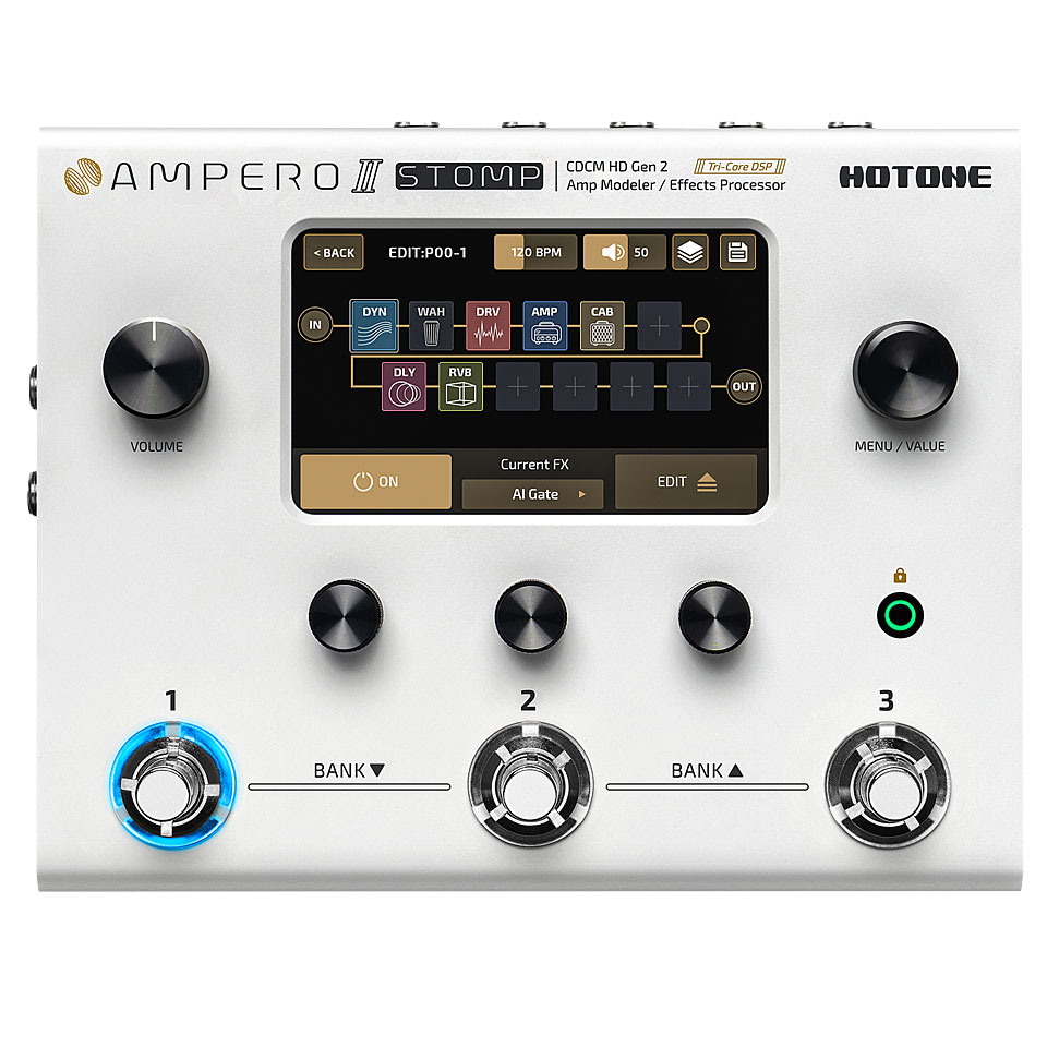 Hotone Ampero II Stomp Multieffektgerät E-Gitarre von Hotone