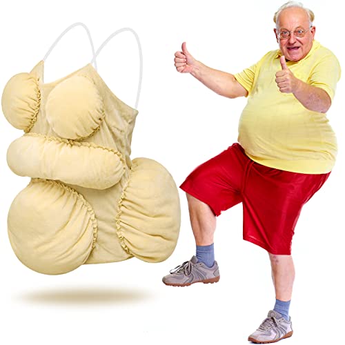 Hotop Fat Suit Madea Old Lady Kostüm für Erwachsene, Damen, Herren, fetter Bauch, Kostüm für Halloween, Cosplay, Verkleidungsparty, Polyester, Einheitsgr��e von Hotop