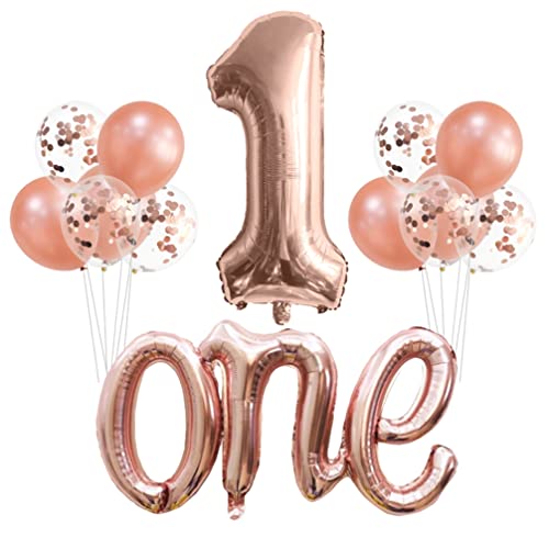 Houhounb 1. Geburtstag Dekoration Set 40 Zoll Nummer 1 Ballon Roségold Große One Ballon Latexballon Luftballon für Deko Junge Mädchen Geburtstag First Birthday Dekorationen Houhounb 1. Geburtstag Dekoration Set 40 Zoll Nummer 1 Ballon Roségold Große One Ballon Latexballon Luftballon für Deko Junge Mädchen Geburtstag First Birthday Dekorationen von Houhounb