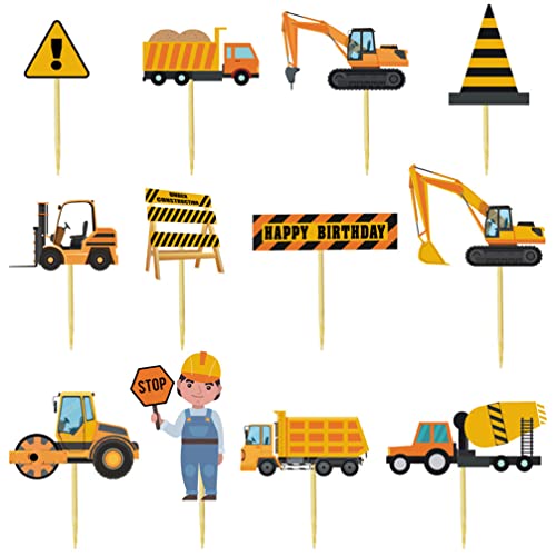 Houhounb 36 Stück Tortendeko Baufahrzeug Cupcake Topper Bagger Kuchen Picks Straße Zeichen Tortenstecker Kuchenstecker Auto Truck Papier für Bau Thema Kinder Geburtstag Party Dekoration Houhounb 36 Stück Tortendeko Baufahrzeug Cupcake Topper Bagger Kuchen Picks Straße Zeichen Tortenstecker Kuchenstecker Auto Truck Papier für Bau Thema Kinder Geburtstag Party Dekoration von Houhounb