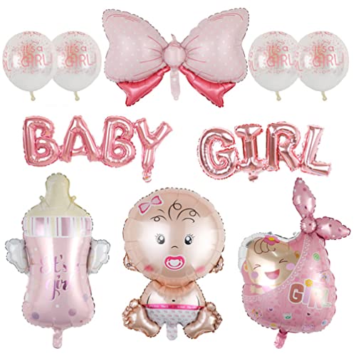 Houhounb Rosa Babyparty Deko Mädchen Baby Shower Party Decoration Baby Shape Foil Balloon Krawatte Babyflasche Ballon für Gender Reveal Party Decoration Houhounb Rosa Babyparty Deko Mädchen Baby Shower Party Decoration Baby Shape Foil Balloon Krawatte Babyflasche Ballon für Gender Reveal Party Decoration von Houhounb