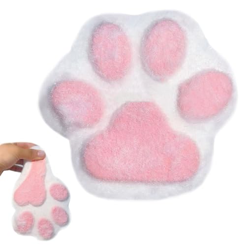 Houkary Big Cat Paw Taba Squishy, 15cm Fufu Taba Anti Stress Spielzeug, Katzenpfoten-Quetschspielzeug, Super Soft Cat Paw Squeeze Toys für Stressabbau, Stressabbauende Geschenke (Rosa) von Houkary