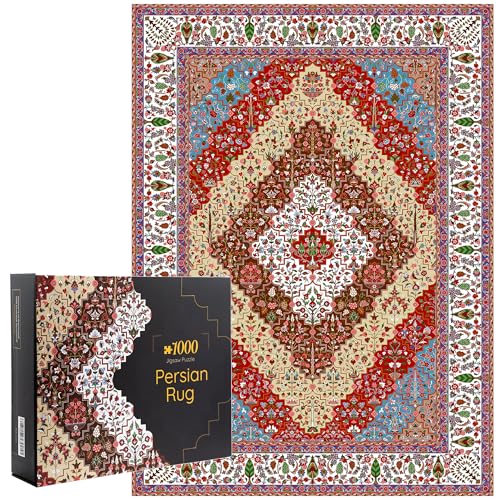 1000-Piece Persian Rug Jigsaw Puzzle by HOUM – Premium Quality 50cm x 70cm Puzzle with Colorful Symmetrical Design and Elegant Gift Packaging 1000-Piece Persian Rug Jigsaw Puzzle by HOUM – Premium Quality 50cm x 70cm Puzzle with Colorful Symmetrical Design and Elegant Gift Packaging von Houm