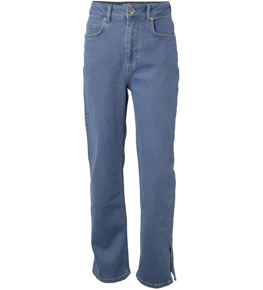 Hound Jeans m. Rutschen - Straight - Medium Blue - Hound - 14 Jahre (164) - Jeans von Hound