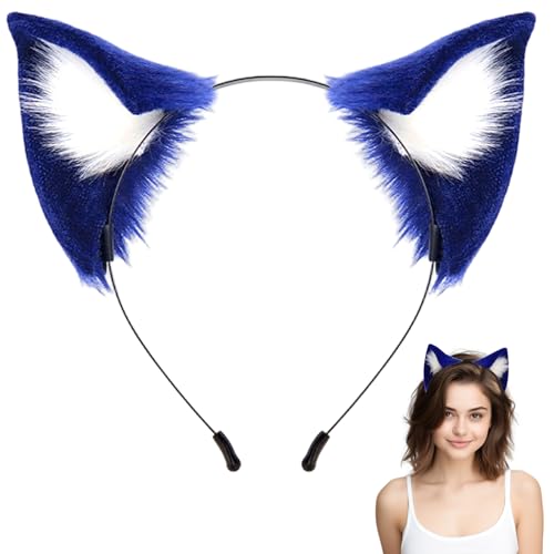 Houolsator Katzenohren Stirnband 7, 5x6, 3 Zoll realistisch & natürliche Plüsch-Katzenohren für Männer Frauen Dekorative Mädchen Stirnbänder für Cosplay, Dress-up-Party, Live-Streaming Houolsator Katzenohren Stirnband 7, 5x6, 3 Zoll realistisch & natürliche Plüsch-Katzenohren für Männer Frauen Dekorative Mädchen Stirnbänder für Cosplay, Dress-up-Party, Live-Streaming von Houolsator