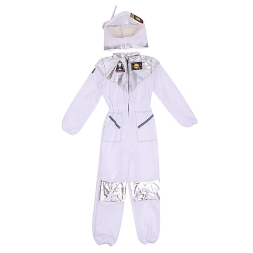 Houolsator Space Suit Kostüm Kids Polyester Stechy Kids Space Anzug Crew Hals Kleinkind Halloween Jumpsuit für Cosplay -Geburtstagsgeschenke Blau, L. Houolsator Space Suit Kostüm Kids Polyester Stechy Kids Space Anzug Crew Hals Kleinkind Halloween Jumpsuit für Cosplay -Geburtstagsgeschenke Blau, L. von Houolsator