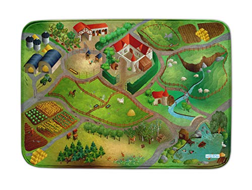House of Kids 86005-E3 - Playmat Ultra Soft Ferme Connect, 130 x 180 cm von House of Kids