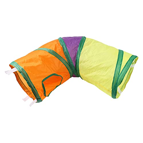 2 Eingänge Haustier Katze Tunnel Tube Spielzeug Faltbar L-förmig Regenbogen Farbe Bett Haus Flexible Zelttunnel für Frettchen Kaninchen Kitty Training 2 Eingänge Haustier Katze Tunnel Tube Spielzeug Faltbar L-förmig Regenbogen Farbe Bett Haus Flexible Zelttunnel für Frettchen Kaninchen Kitty Training von HouseVibe