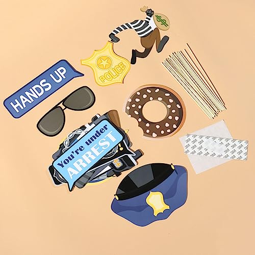 21 Stück Polizei-Fotokabinen-Requisiten Lustiges Polizei-Partyzubehör Geburtstagsparty-Dekorationen Polizei-Verkleidung Fotokabinen-Rahmen Für Rollenspiele 21 Stück Polizei-Fotokabinen-Requisiten Lustiges Polizei-Partyzubehör Geburtstagsparty-Dekorationen Polizei-Verkleidung Fotokabinen-Rahmen Für Rollenspiele von Housoutil