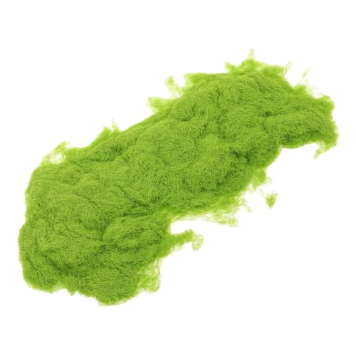 Housoutil 1 Packung Baustrohpulvermaterial Künstliches Gras Zum Basteln Modellgras Miniaturgras Feenhaftes Gartengras Künstliches Moos, Künstliches Grünes Gras Moospulver Beflockung Green von Housoutil