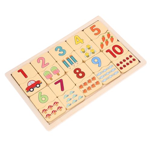 Housoutil 1 Satz Zahlen Passendes Puzzlematte -Puzzle- Bildungsspielzeug Holzpuzzles Für Kleinkinder Puzzles Aus Holz -rätsel Holzrätsel Hölzern Housoutil 1 Satz Zahlen Passendes Puzzlematte -Puzzle- Bildungsspielzeug Holzpuzzles Für Kleinkinder Puzzles Aus Holz -rätsel Holzrätsel Hölzern von Housoutil