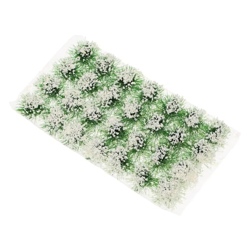 Housoutil 1 Schachtel Sandtisch DIY Material Diorama-bausatz Klein Cluster Mini Künstliches Laub Simulation Feengarten Realistisch Falsches Moos Fälschung Wohnkultur Szene Plastik Weiß von Housoutil