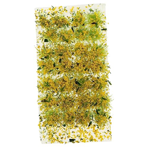 Housoutil 1 Schachtel Sandtisch DIY Material Szene Falsches Moos Mini Märchengarten Klein Gefälschte Pflanzen Simulationsanlage Simulation Rasen Yellow Plastik von Housoutil