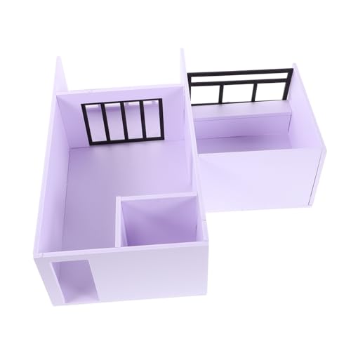 Housoutil 1 Set DIY Architekturmodell Unvollendetes Miniaturhaus Im Maßstab 1/25 Ohne Innendetails – Für Bastelbegeisterte Und Lernzwecke von Housoutil