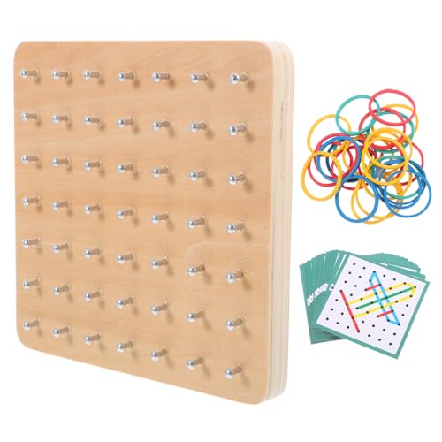 Housoutil 1 Set Geoboard Werkzeuge Für Das Frühe Lernen Für Mathematisches Lernspielzeug Nagelbrett Mathematisches Geoboard Pädagogische Requisite Für Geoboard Für Pädagogisches von Housoutil