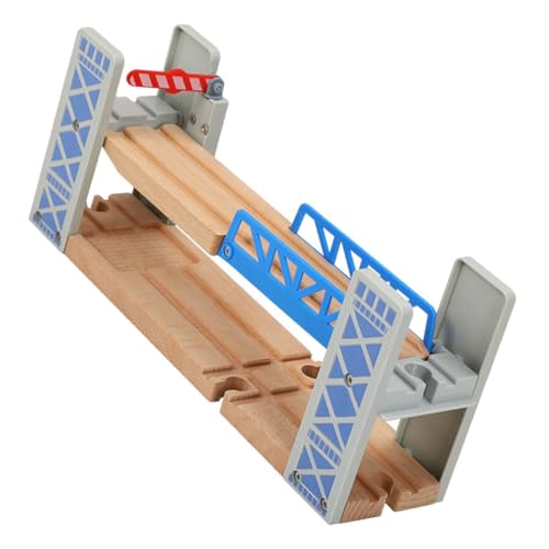 Housoutil 1 Set Holzeisenbahn Gleis Brücke Bausteine Kreative DIY Eisenbahn für Kompatibel mit großen Marken Stimuliert logisches Denken und Phantasie von Housoutil