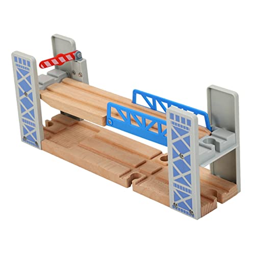 Housoutil 1 Set Holzeisenbahn Gleisbrücke Eisenbahnbrücke Gleise Spielkreuzzüge Eisenbahnüberführungsmodell Holz Hochbrücken Gleismodell Kunststoff von Housoutil