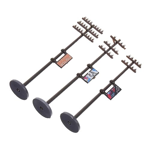 Housoutil 1 Set Mikrolandschaft DIY Diorama Kit Landschaft Mikrolandschaft Dekoration Straße Telegrafenmasten Modelle Sandtisch Telegrafenmasten Szenario Telegrafenmast Modelle DIY von Housoutil