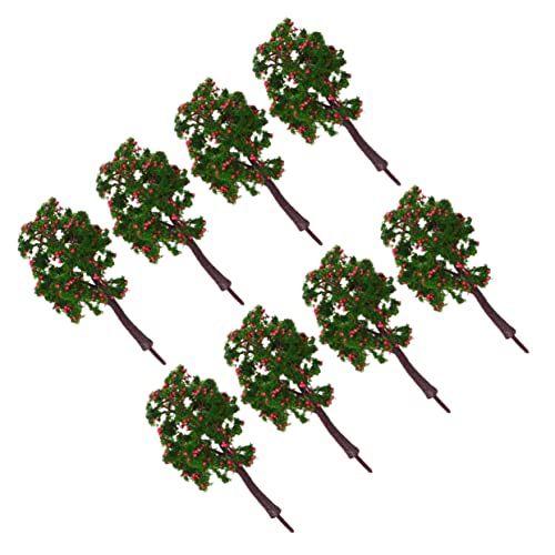 Housoutil 10 Stück Apfelbaum-Modell Miniaturobstbäume klein Verschiedene Simulations-Miniaturbäume Wohnkultur Modellieren Sandtischmodellbaum Bäume basteln Modellbäume Green von Housoutil