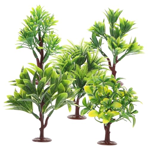 Housoutil 10 Stück Mikrolandschaftspflanzen Kiefer Topiary Dekorationen Bausatz Ornamente Miniatur-baumpflanzen Klein Gefälschte Pflanze Eincremehilfe Spielsachen Spielzeuge Autodeko Plastik von Housoutil