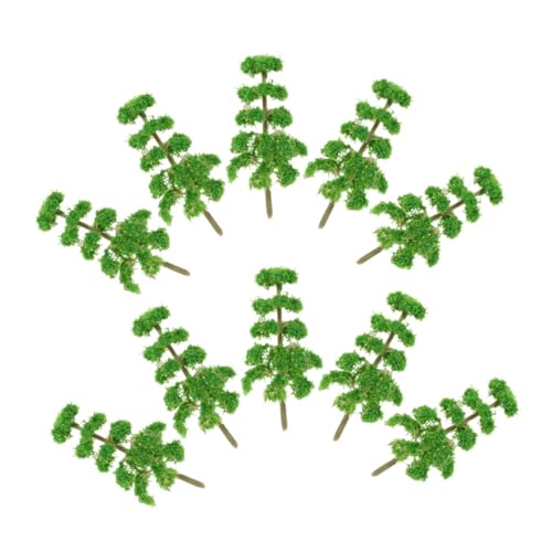 Housoutil 10 Stück Mini-modellbaum Kleine Bäume Zur Dekoration Simulieren Modelleisenbahnbäume Weihnachtliche Mikrolandschaften Miniaturen Fallen Miniaturbäume Zum Basteln DREI Plastik Green von Housoutil