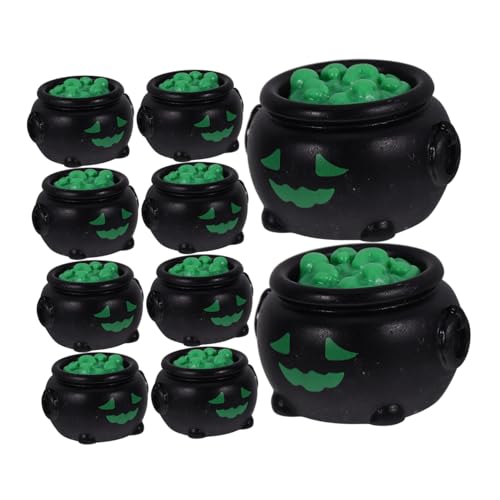 Housoutil 10 Stück Teiliges Mini aus Resin Miniatur Halloween Deko für Puppenhaus Tisch und Langlebig Lebensecht für Halloween Party und Mikro Landschaften von Housoutil