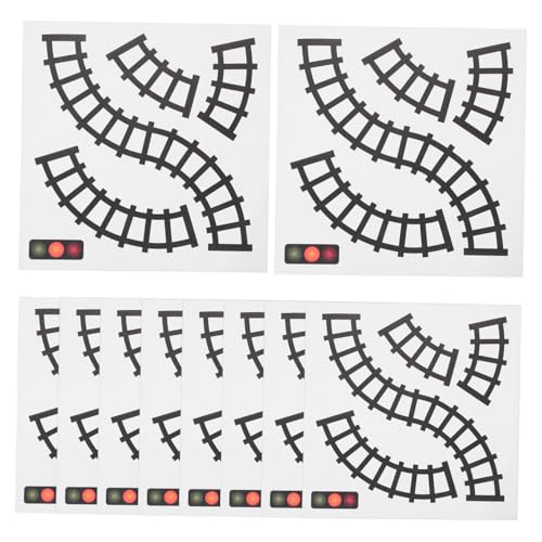 Housoutil 10pcs Zugstreckenabziehbilder Wandaufkleber Verkehrsschilder DIY Railway Strecke Für Kinder Spielzimmer Home and School Nutzung Housoutil 10pcs Zugstreckenabziehbilder Wandaufkleber Verkehrsschilder DIY Railway Strecke Für Kinder Spielzimmer Home and School Nutzung von Housoutil