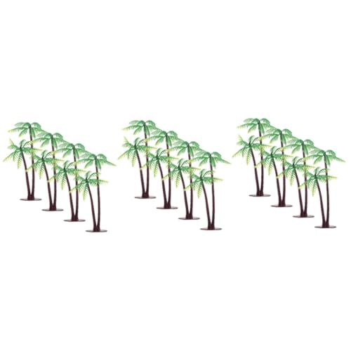 Housoutil 12 Stück Realistische Miniatur Kokospalmen Kunststoff Vielseitige Tischdeko für Outdoor Landschaftsbaum Figurine Langlebig und Detailgetreu von Housoutil