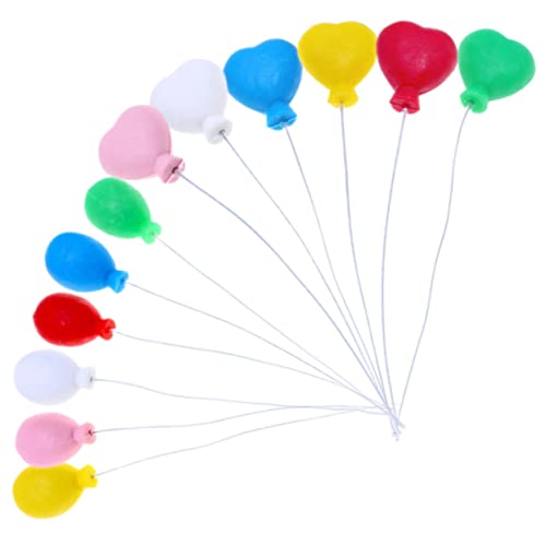 Housoutil 12 Stück Miniatur-luftballons Mini-ballon-kuchendekorationen Landschaftsballons Für Puppenhaus- Mini-hausdekorationen von Housoutil