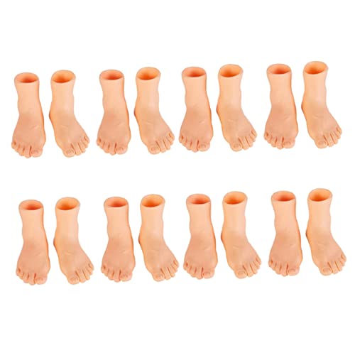 Housoutil 16 Stück Menschliche Füße Puppen Zappelspielzeug Für Erwachsene Kleine Hände Puppen Fingerhände Halloween Füße Zappelspielzeug Für Mini Hände Babys Fingerpuppen von Housoutil