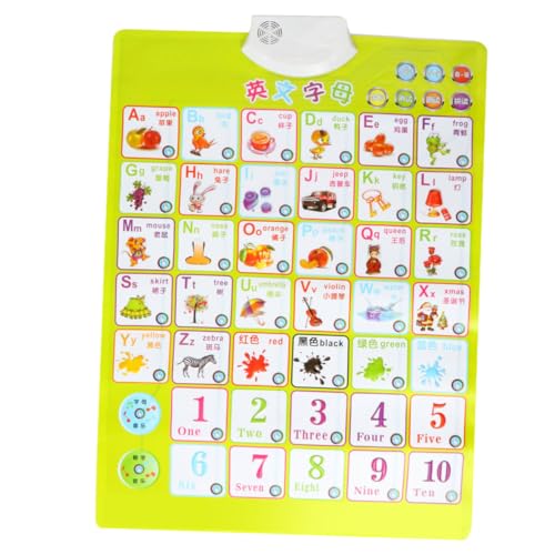 Housoutil 1Stück Elektronisches Sprechendes Plakat für Einseitiges Alphabet Lernspielzeug mit Fördert Entwicklung für Spielvergnügen von Housoutil