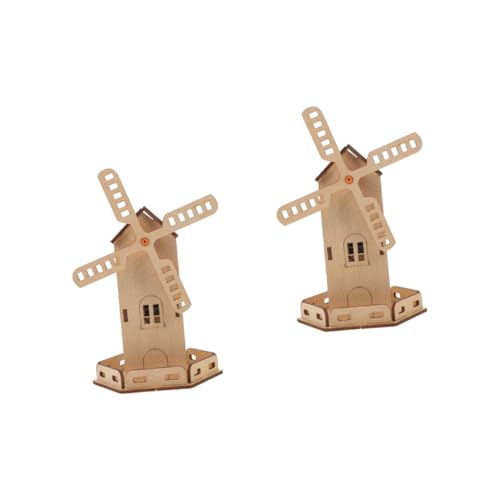 Housoutil 2 Sätze Solar Holzbausatz Windmühle DIY Solarspielzeug Lernset Einfache Fördert Unabhängiges für Mädchen und Jungen zum Basteln und Experimentieren Housoutil 2 Sätze Solar Holzbausatz Windmühle DIY Solarspielzeug Lernset Einfache Fördert Unabhängiges für Mädchen und Jungen zum Basteln und Experimentieren von Housoutil
