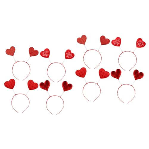 Housoutil 2 Sets Herz-stirnband Party-haarband Tag Requisiten Karnevalsbedarf Bequem Für Anlass 4 Stück * 2 von Housoutil