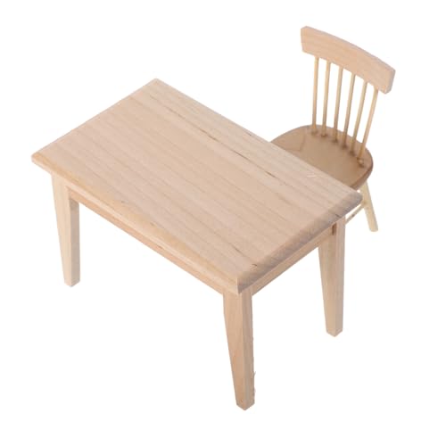 Housoutil 2 Stück Mini -Tisch- und Stuhlmöbel puppenhaus Wohnzimmer möbel Puppenstubenstuhl aus Holz Möbelmodell Miniatur-Stuhlspielzeug Holzstuhl Mini Eiche Beige Housoutil 2 Stück Mini -Tisch- und Stuhlmöbel puppenhaus Wohnzimmer möbel Puppenstubenstuhl aus Holz Möbelmodell Miniatur-Stuhlspielzeug Holzstuhl Mini Eiche Beige von Housoutil