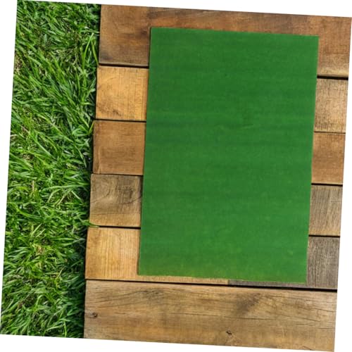 Housoutil 2 Stück Teiliges DIY Künstliche Grasmatte Faderesistentes Zuschneidbares Modellbau Rasenteppich für Miniaturgärten Basteln Outdoor Dekoration von Housoutil