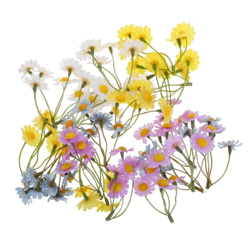 Housoutil 20 Stück Künstliche Blumenpflanze Künstliche Gänseblümchen Gefälschte Wildblumen Faux Gänseblümchen Blumen Künstliche Herbst Gänseblümchen Blumen Künstliche Blumen Blumenstrauß von Housoutil