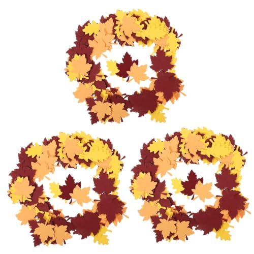Housoutil 300 Stk. Ahornblatt Papierkonfetti Herbst Deko Thanksgiving Tischdeko Partystreuung für Feier Geburtstag Festliche Dekoration von Housoutil