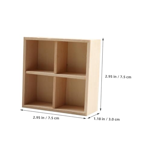 Housoutil 4 Stück Mini-Möbel Puppenhausdekoration Spielhausmöbel Miniaturmöbel Puppenhaus-Lebensmittelschrank puppenhaus Wohnzimmer möbel Miniatur-Hausmöbel Holz Beige Housoutil 4 Stück Mini-Möbel Puppenhausdekoration Spielhausmöbel Miniaturmöbel Puppenhaus-Lebensmittelschrank puppenhaus Wohnzimmer möbel Miniatur-Hausmöbel Holz Beige von Housoutil