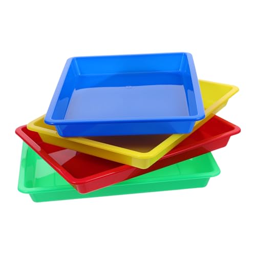Housoutil 4 Stück Plastikschale Tabletts Für Das Klassenzimmer Sandkästen Kunststoffplatten Kunststoffschalen Sensorisches Tablett Kunsttabletts Für Pp Housoutil 4 Stück Plastikschale Tabletts Für Das Klassenzimmer Sandkästen Kunststoffplatten Kunststoffschalen Sensorisches Tablett Kunsttabletts Für Pp von Housoutil