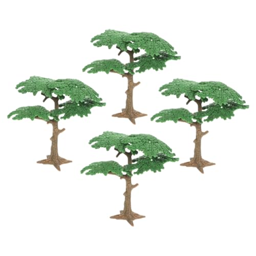 Housoutil 4 Stück Simulationslandschaftsbaum Mini Modellbaum Miniatur Gartenbaum Sandtisch Modellmaterialien Puppenhauspflanzen Fahrbahnbaummodell Künstlicher Miniaturbaum Aus von Housoutil