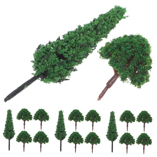 Housoutil 40 Stück Miniatur Modellbäume Langlebige Realistische Mini Fake Trees für Diorama Modelleisenbahn Landschaft Sandtisch Dekoration für DIY Miniatur-Landschaftsdekoration und von Housoutil