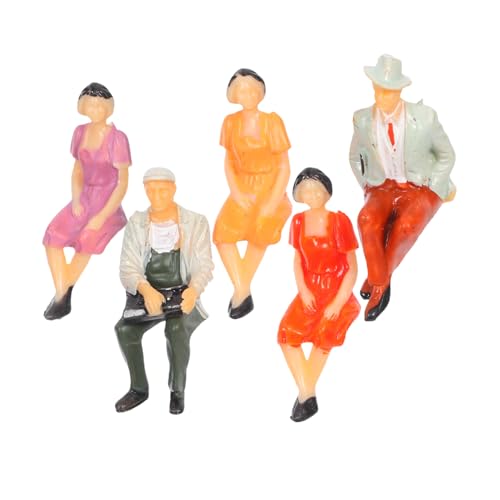 Housoutil 5 Stück Miniatur Figuren Sitzend Handbemalt Robuste Menschen für Dioramen Architekturmodelle Bastelbedarf für Modellbau und Szeneriegestaltung Housoutil 5 Stück Miniatur Figuren Sitzend Handbemalt Robuste Menschen für Dioramen Architekturmodelle Bastelbedarf für Modellbau und Szeneriegestaltung von Housoutil