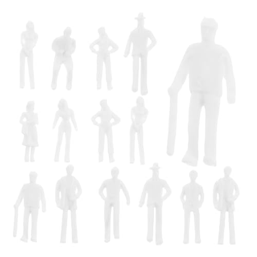 Housoutil 50 Stück Miniaturfiguren Spielzeugmenschenfiguren Modelleisenbahn-Miniaturen Modellbaufiguren stehende Miniaturmenschen Sandkastenfiguren Plastik Weiß Housoutil 50 Stück Miniaturfiguren Spielzeugmenschenfiguren Modelleisenbahn-Miniaturen Modellbaufiguren stehende Miniaturmenschen Sandkastenfiguren Plastik Weiß von Housoutil