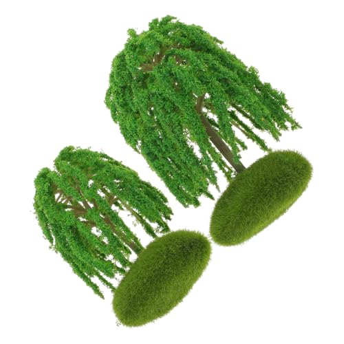 Housoutil 6 Stück Miniatur-Willow-bäume Hohe Landschaftsdekoration aus Kunststoff Realistische Modellbäume für Architektur-sandtische Modelleisenbahn und Innenraumgestaltung Housoutil 6 Stück Miniatur-Willow-bäume Hohe Landschaftsdekoration aus Kunststoff Realistische Modellbäume für Architektur-sandtische Modelleisenbahn und Innenraumgestaltung von Housoutil